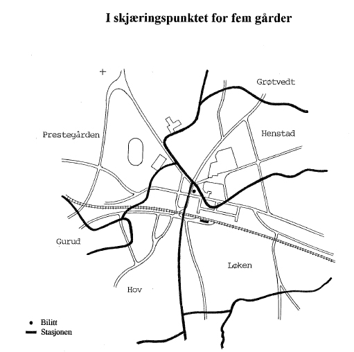 I skjeringspunktet mellom 5 gårder